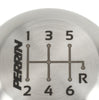 Perrin 17-18 Honda Civic Brushed Stainless Steel Large Shift Knob - 6 Speed