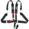 PRP 5.3x2 Black 5-Point Adjustable Latch & Link UTV Harness with 2" Shoulder 3" Lap Belts & Removable Pads