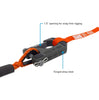 Borne Off-Road 10K Winch - Orange Synthetic Rope - BNWN-10-SOR