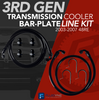 Fluidyne Bar Plate Cooler Line Kit For 2003-2007 Dodge Ram 2500/3500 5.9L Cummins