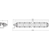 Rigid Industries SR-Series 20" Spot LED Light Bar w/ Amber PRO Lens - Universal
