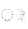 Rigid Industries Adapt XP Spot Universal LED Light Pods w/ Amber PRO Lens (Pair)
