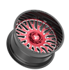 Fittipaldi (4) FA07 22X12 8X180 -44 Gloss Black/Red/Milled Aluminum Alloy Wheels
