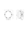Rigid Industries 4 Inch Spot LED Light Pods w/ Amber PRO Lens (Pair) Universal
