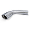 PPE 4" Steel Turn-Out Exhaust Pipe w/ 5" Polished Tip For 07-19 GM 6.6L Duramax