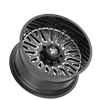 Fittipaldi (4) FA07 20X12 8X6.50 -44 Gloss Black Milled Aluminum Alloy Wheels