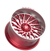 Fittipaldi (4) 22X12 8X170 Red Machined Wheels For 1999-2026 Ford F-250 F-350