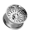 Fittipaldi (4) Alpha Series FA07 22X12 8X6.50 -44 Mirror Coat Aluminum Wheels