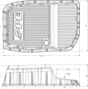 PPE Heavy Duty Brushed Transmission Pan For 07-21 GM 1500/Yukon/Avalanche 6L80
