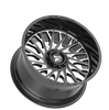 Fittipaldi (4) 22X12 8X6.5 Gloss Black Milled Wheels For 1953-2010 GM Ford Dodge