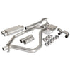 PPE Raw Dual Exit Cat-Back Exhaust Kit w/ Polished Tips For 14-19 GM 1500 5.3L