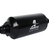 Aeromotive 10 Micron Black Fuel Filter w/ AN-08 Male Ports & Microglass Element