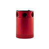 Mishimoto Red Aluminum Compact 3-Port Baffled Oil Catch Can - Universal