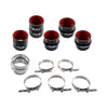 PPE Brushed Hot & Cold Side Intercooler Pipe Kit For 17-19 GMC Chevy 6.6L Duramax