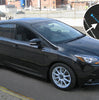 Rally Armor Black UR Mud Flaps w/ Nitrous Blue Logo For 2012-2019 Ford Focus ST/RS