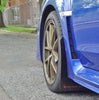 Rally Armor Black UR Mud Flaps w/ Grey Logo For 2015-2021 Subaru WRX & STI