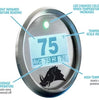 Razorback Black Belt Temperature Gauge w/ Pillar Mount For 2014-2018 Polaris RZR