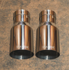 Valvetronic Designs 2.5/63mm Single Wall Chrome Steel Exhaust Tips - Universal