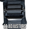 PRP 4.3 Silver 4-Point Adjustable Harness With 3" Belts & Sewn in Shoulder Pads