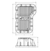 PPE Heavy Duty Brushed Aluminum Oil Pan Kit For 2018-2024 Jeep Wrangler 2.0L