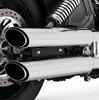 Vance & Hines Twin Slash 3" Chrome Slip-On Exhaust For 15-20 Indian Scout/Bobber