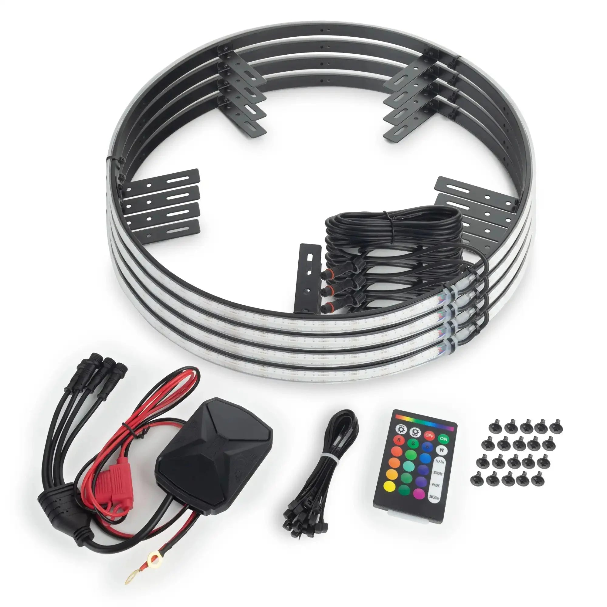 Oracle Lighting LED Illuminated Wheel Rings 16.5in PLASMA ColorSHIFT w/ BC2 Bluetooth Controller - Universal
