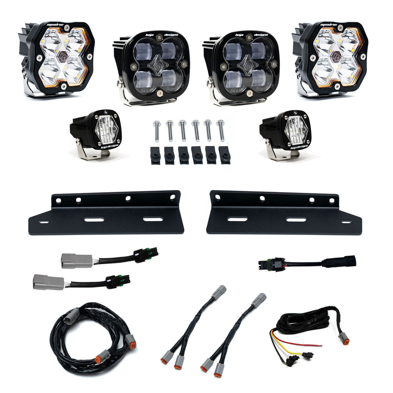 Baja Designs Squadron 2.0 Sport/S1 SAE Clear Fog Kit For 21-25 Ford Raptor