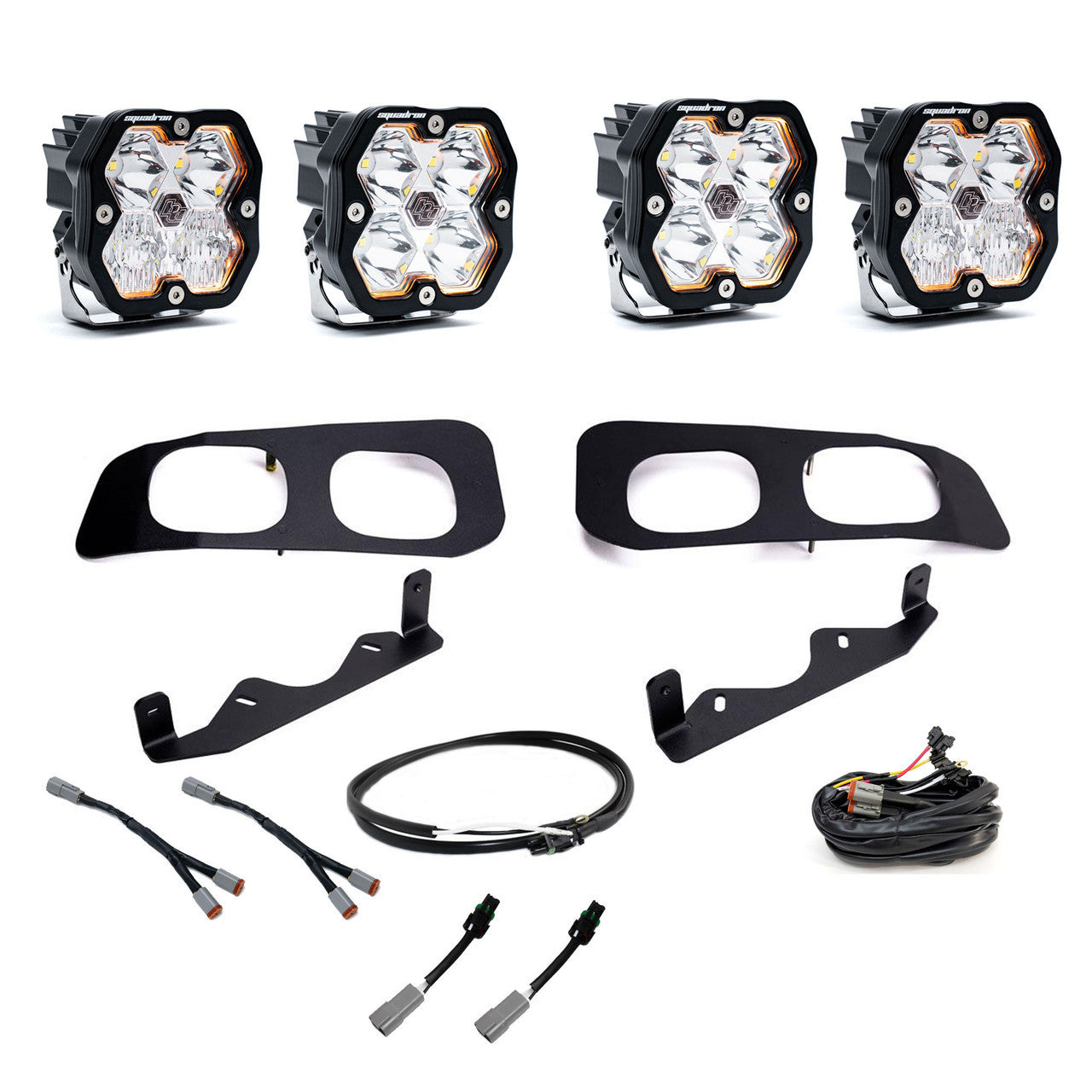 Baja Designs Squadron 2.0 Sport Dual Fog Pocket Kit For 23+ Ford F-250/350