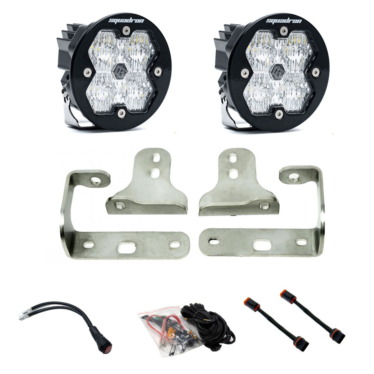 Baja Designs Squadron 2.0 Fog Pocket Kit For 18-25 Jeep Wrangler/Gladiator JL/JT