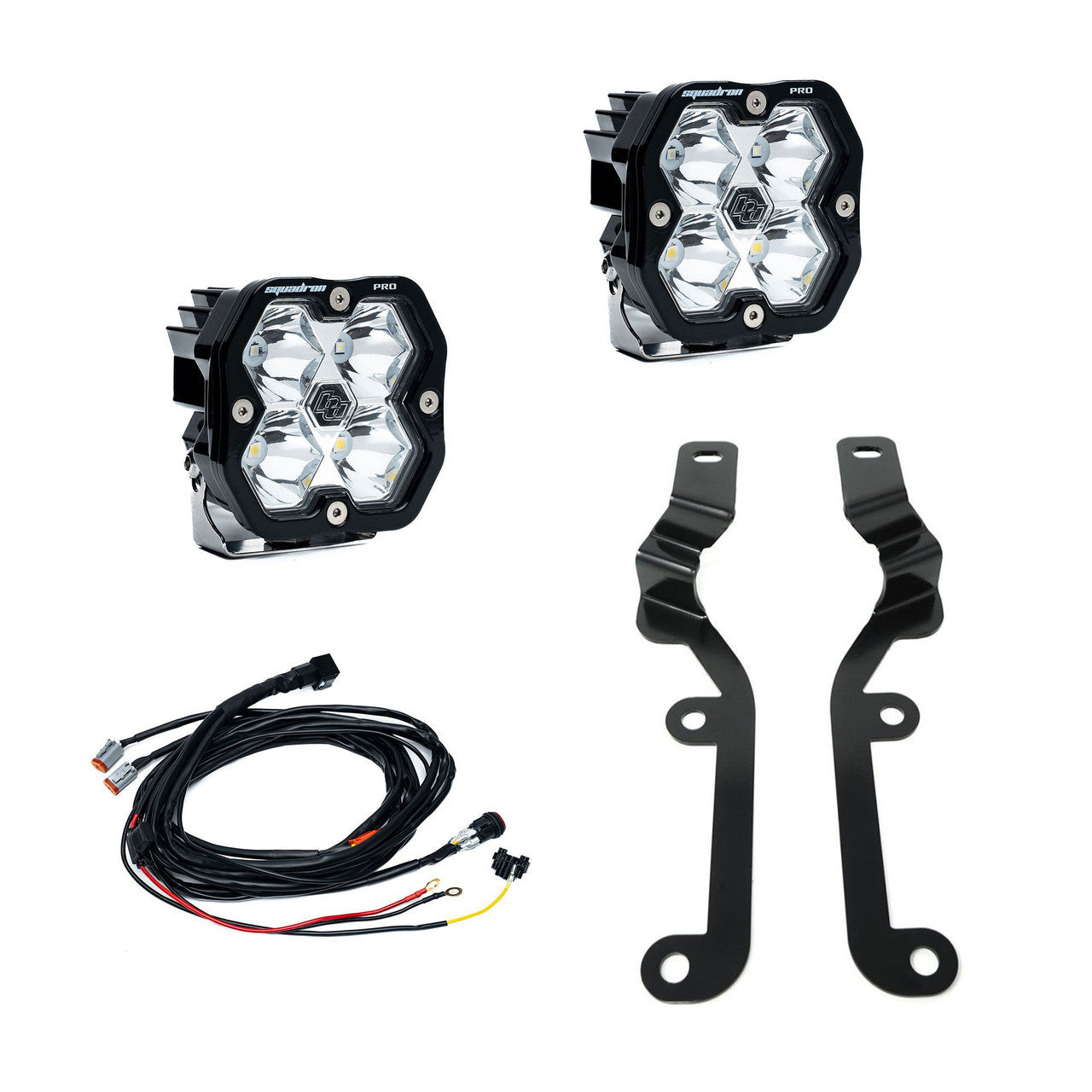 Baja Designs Squadron 2.0 Pro Spot Clear A-Pillar Kit For 19-24 Silverado 1500