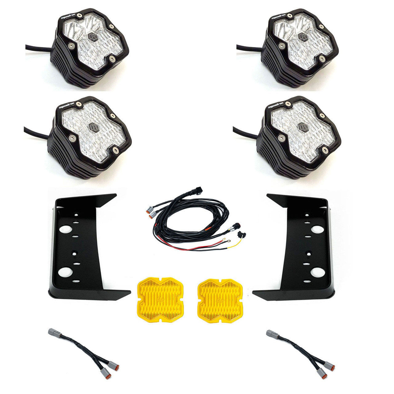 Baja Designs Squadron 2.0 Sport Clear Headlight Vent Light Kit For 2022-2026 Toyota Tundra