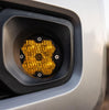 Baja Designs Squadron-R Sport 2.0 Amber LED Fog Pocket Light Kit For 2012-2023 Toyota Tacoma / 4Runner / Tundra