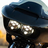 Baja Designs DOT LP6 Dual Headlight Kit Amber DRL For 2015-2023 Harley-Davidson Road Glide