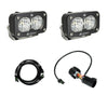 Baja Designs S2 Sport W/C Reverse Kit Plug-N-Play Wide Cornering Clear Plug-n-Play Wiring