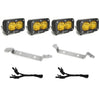 Baja Designs S2 Sport Dual Fog Pocket Light Kit - 24-Present Tacoma (Wide Cornering; Baja Amber)