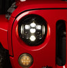 Baja Designs DOT LP6 LED Headlights Kit Amber DRL For 2007-2018 Jeep Wrangler JK with Factory Halogen Headlights