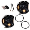 Baja Designs DOT LP6 LED Headlights Kit Amber DRL For 2007-2018 Jeep Wrangler JK with Factory Halogen Headlights