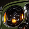 Baja Designs DOT LP6 Headlights Kit Amber DRL For 18–25 Jeep Wrangler JL/ Gladiator JT with Factory Halogen Headlights