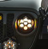 Baja Designs DOT LP6 Headlights Kit Amber DRL For 18–25 Jeep Wrangler JL/ Gladiator JT with Factory Halogen Headlights
