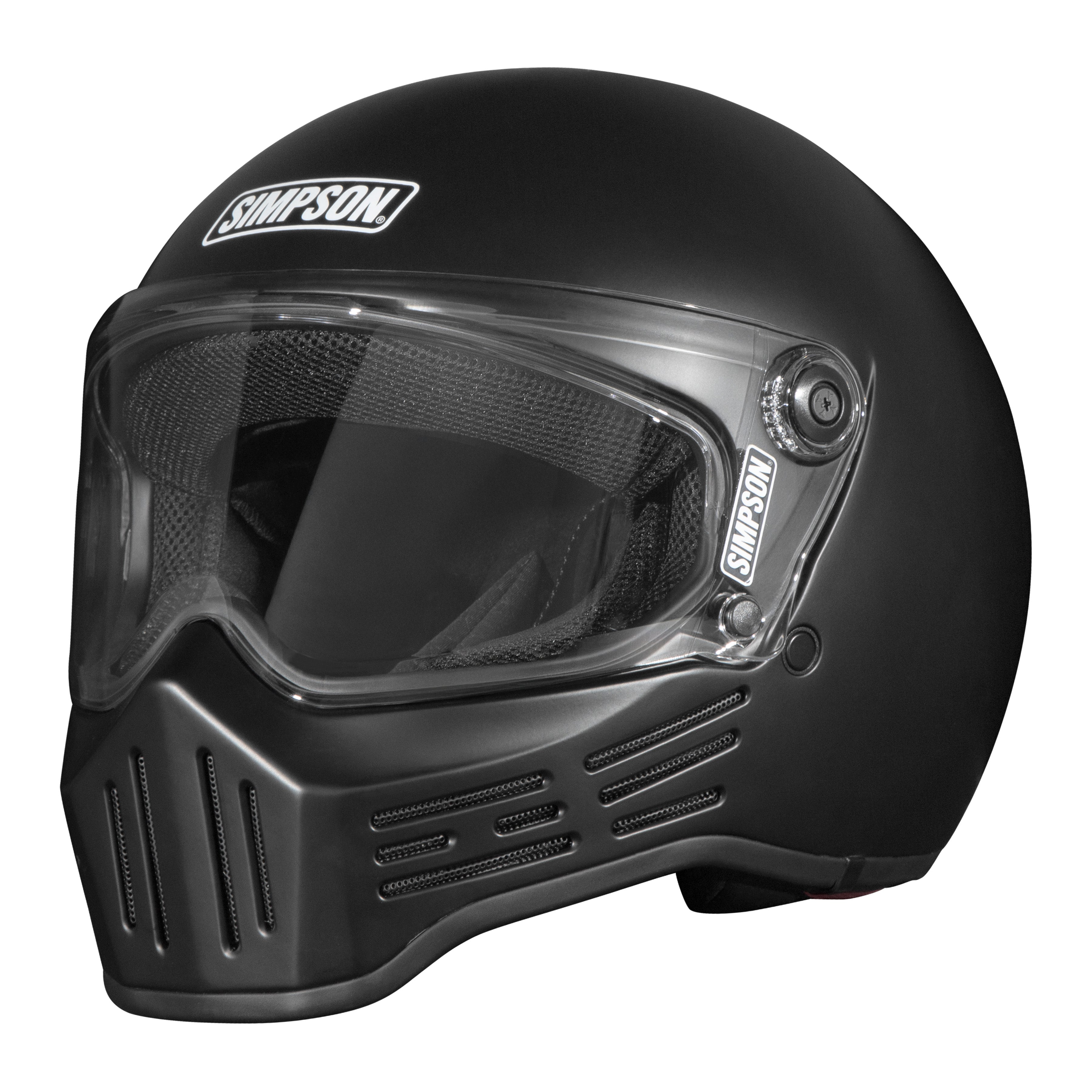 Simpson Motorcycle M30 Bandit Helmet - Matte Black - Medium - DOT/ECE 22.06