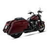 Vance & Hines Twin Slash Round Black Slip-On Mufflers For 17-24 Harley-Davidson