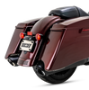 Vance & Hines Twin Slash Round Black Slip-On Mufflers For 17-24 Harley-Davidson