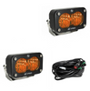 Baja Designs 2" S2 Pro Factory Amber Wide Cornering Beam LED Lights Pair