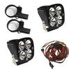 Baja Designs LED Light Pods Kit W/Horiz Mounts 2.00 Inch Harness Squadron Pro
