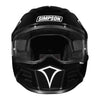 Simpson Motorcycle Speed Bandit Full Face Helmet 12 O'Clock Black Large