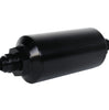 Aeromotive 10 Micron Black Fuel Filter w/ AN-08 Male Ports & Microglass Element