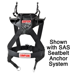 Simpson Hybrid Racing Sport With Quick Release D-Ring Anchors Tether
