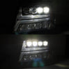 AlphaRex NOVA-Series Jet Black LED Projector Headlights For 2007-2014 Chevrolet Tahoe/Suburban/Avalanche