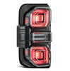 AlphaRex NOVA-Series Black Prismatic LED Tail Lights For 2021-2026 Ford Bronco
