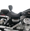 Mustang Wide Tripper Black Forward Passenger Seat for 06-17 Harley-Davidson Dyna